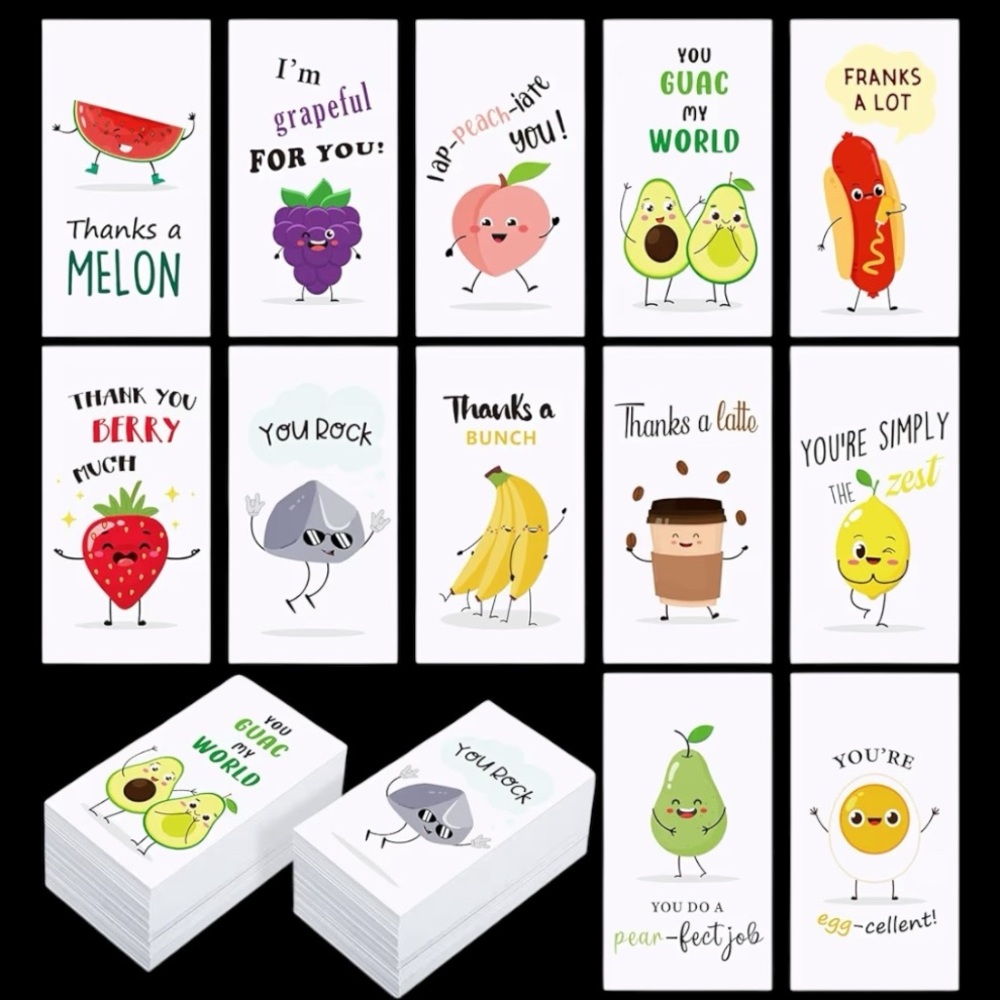 Funny Thank You Cards, Set of 24